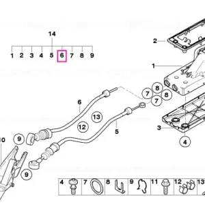 Cablu schimbător selector - BMW - Mini Disponibil imediat