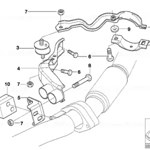 Reducere extra Suport catalizator 1-4 - BMW