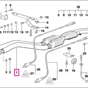 Tub evacuare amortizor frontal - BMW Super ofertă