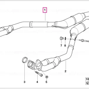 Retur ușor Conduct eşapament catalizator ZYL.1-4 - BMW
