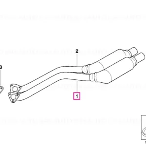Cumpără acum Conduct eşapament catalizator ZYL.1-3 - BMW