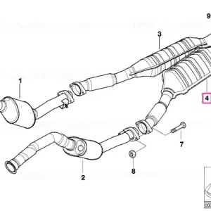 Conduct eşapament catalizator ZYL.5-8 - BMW Comandă acum