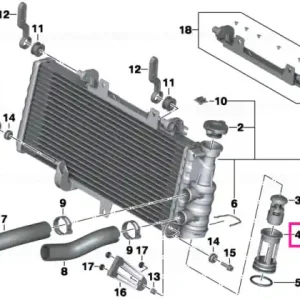 Capac carcasă termostal - BMW Motorrad Livrare expres