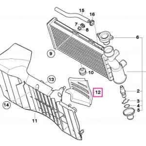 Capac radiator - BMW Motorrad Plată sigură