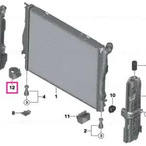 Reducere de preț Suport radiator inferior - BMW