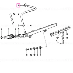 Plată securizată Colier furtun D=12-13,5MM D=12MM - 13,5MM - BMW Motorrad