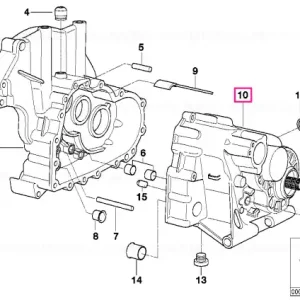 Expediere rapidă Carcasă transmisie argintie - BMW Motorrad