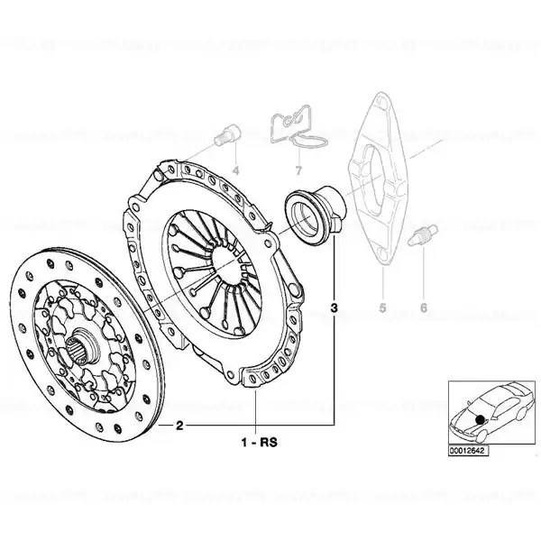 Cumpără acum Set piese cuplaj D=228MM - BMW