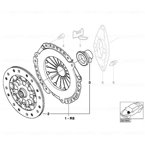 Set piese cuplaj D=228MM - BMW Disponibil imediat