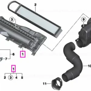 Carcasa filtru aer cu filtru inclus - Mini Cabrio R57, Clubman R55, Countryman R60, Coupe R58, Paceman R61, Roadster R59, R56 Reducere