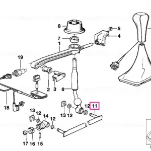 Comandă acum Tijă selector dreaptă A=147MM - BMW