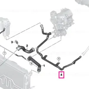 Conduct retur încălzitor-termstat - BMW Reducere