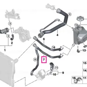 Cel mai vândut Furtun rezervor expansiune - BMW