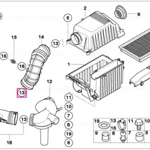 Colier furtun - BMW - Mini Plată sigură