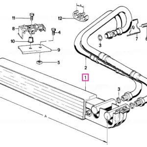 Comandă acum Răcitor ulei filet A=488MM - BMW
