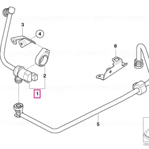 Vezi acum Fuel tank ventilation valve with pipe - BMW