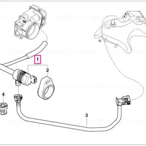 Vezi acum Fuel tank ventilation valve with pipe - BMW