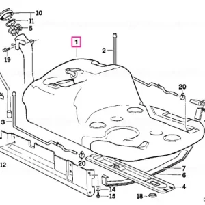 Rezervor combustibil plastic 80L - BMW Premium