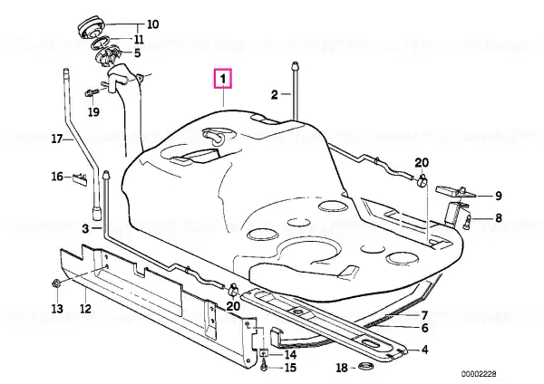 Rezervor combustibil plastic 80L - BMW Premium
