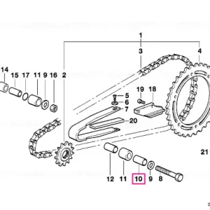 Premium Bucsa distantier 14,3X19,5X33 - BMW Motorrad