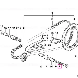 Surub hexagonal M8X50 - BMW Motorrad Cumpără acum