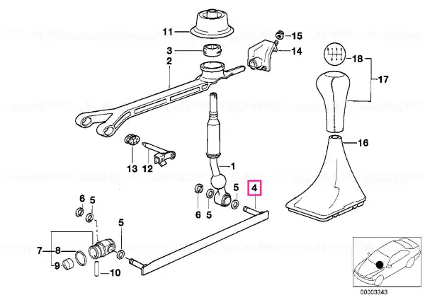 Cumpără acum Tijă selector curbată - BMW