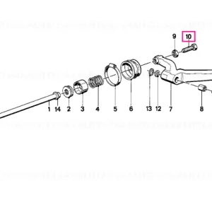 Șurub reglare M8X37 - BMW Motorrad Lichidare de stoc