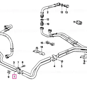 Bestseller Conductă răcire ulei intrare 4HP22 - BMW