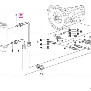 Conductă răcire ulei filet 4HP-22 (RL) 4HP-22  (RL) - BMW Plată securizată