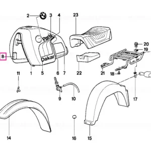 Suport cauciuc - BMW Motorrad Transport gratuit