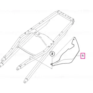 Cumpără acum Piesă corp lateral spate stânga YELLOW-GRAPHITE - BMW Motorrad