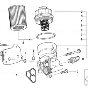 Filtru ulei carcasă aluminiu - BMW - Mini Ultima șansă