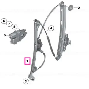 Ridicător geam fără motor spate stânga - BMW Cumpără acum