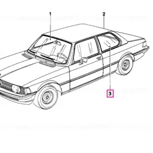 Comandă acum Geam lateral verde dreapta - BMW