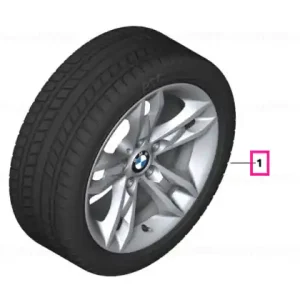 Roată completă de iarnă - Star Spoke 319 cu anvelopa Dunlop SP Winter Sport 3D - 225/50R17 94H - BMW X1 E84 Calitate înaltă