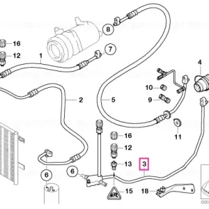 Ansamblu furtun presiune uscare-evaporator - BMW Reducere specială