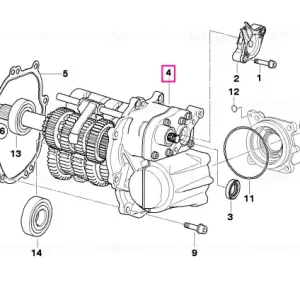 Cutie viteze 6 trepte, negru - BMW Motorrad Cumpărături sigure
