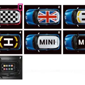 Decor acoperis, carouri negru - BMW - Mini Livrare rapidă