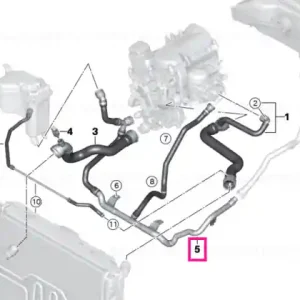 Reducere Conduct radiator incalzire-termostat - BMW