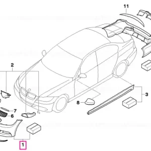 Reducere extra Set bara aerodinamica fata BMW Performance