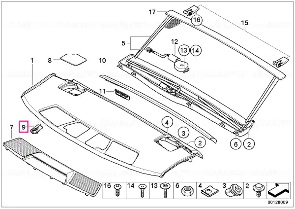 Reducere extra Suport pentru raft pachete - BMW