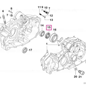 Etanșare arbore compensare 15X24X7 - BMW Motorrad Reducere specială