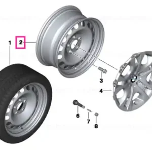 Vezi acum Jantă oțel negru 71/2JX17 ET:34 71/2JX17  ET:34 - BMW