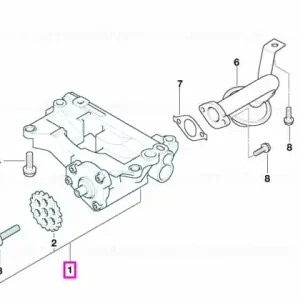 Reducere Pompa ulei motor - BMW Seria 3 E46, X3 E83