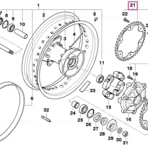 Expediere rapidă Set pignon Z=42; M8 - BMW Motorrad