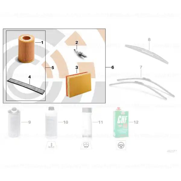 Discount Kit de revizie II Value Parts BMW Seria 3 E46 - 320i, 323i, 325i, 325xi, 328i, 330i, 330xi; X3 E83 - 2.5i, 3.0i