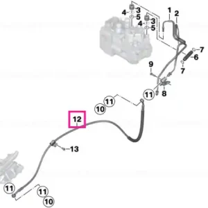 Furtun circuit frână spate - BMW Motorrad Retur ușor