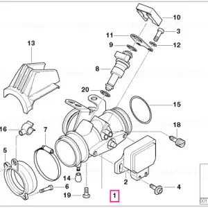 Clapetă accelerație dreapta - BMW Motorrad Chilipir