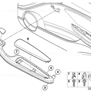 Cotiera titanium II fata stanga GRAU - BMW Expediere rapidă