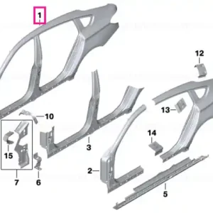 Cadru lateral caroserie stanga - BMW Comandă acum